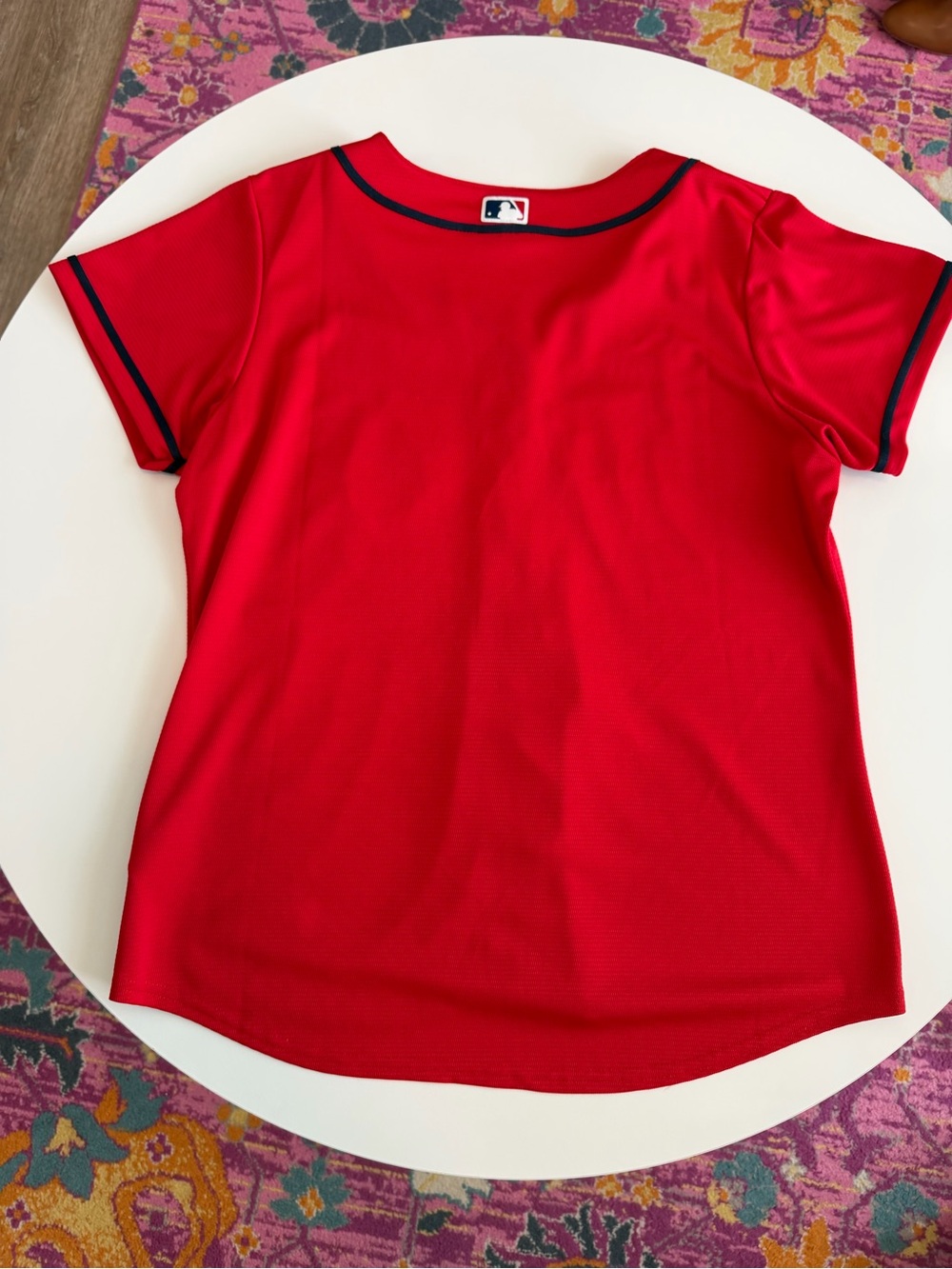 Atlanta Braves Baseball Red Women’s Cut Jersey - Picture 5 of 7
